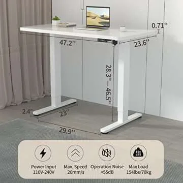 Joy Seeker Electric Adjustable Standing Desk for Ergonomic Work
