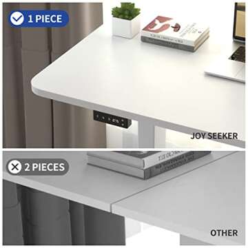Joy Seeker Electric Adjustable Standing Desk for Ergonomic Work
