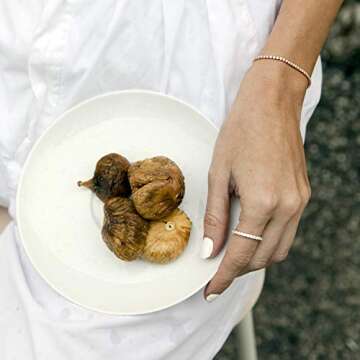 PAVOI 14K Gold Plated Cubic Zirconia Diamond Stackable Eternity Bands for Women (Plated - Yellow, 4)