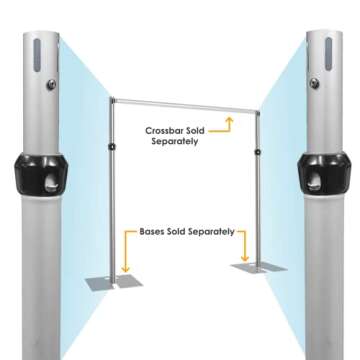 Urquid Adjustable Drape Uprights for Events & Photography