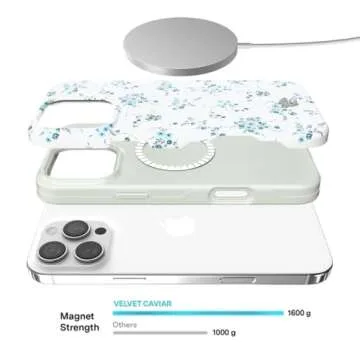 Stylish iPhone 16 Pro Max Case - Floral, MagSafe Ready