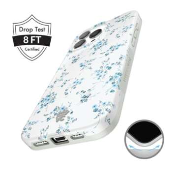 Stylish iPhone 16 Pro Max Case - Floral, MagSafe Ready