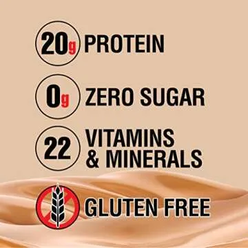 LABRADA NUTRITION - Lean Body RTD Whey Protein Shake, Convenient On-The-Go Meal Replacement Shake for Men & Women, 20 grams of Protein – Zero Sugar, Lactose & Gluten Free, Salted Caramel (Pack of 16)