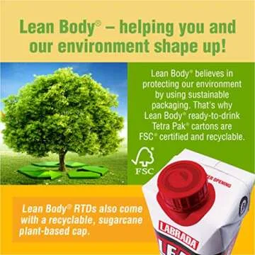 LABRADA NUTRITION - Lean Body RTD Whey Protein Shake, Convenient On-The-Go Meal Replacement Shake for Men & Women, 20 grams of Protein – Zero Sugar, Lactose & Gluten Free, Salted Caramel (Pack of 16)