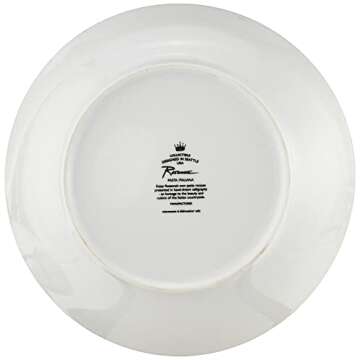 Rosanna Pasta Italiana Pasta Bowls Set of 4,White, 8.25"