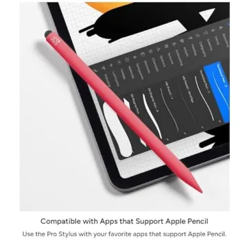 ZAGG Pro Stylus 2 - Dual-Tip, Wireless Charging, Palm Rejection, Tilt Recognition - For iPad Pro 11/12.9, Air, iPad, Mini - Gray