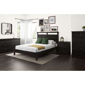 South Shore Versa 6-Drawer Double Dresser-Rubbed Black
