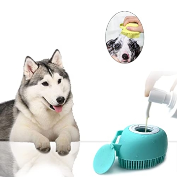ELEGX Pet Bath Brush with Shampoo Dispenser - Easy to Use!