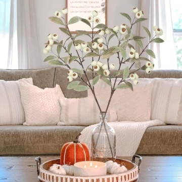 Arborus 2 Pieces Artificial Fall Stems for Beautiful Decor