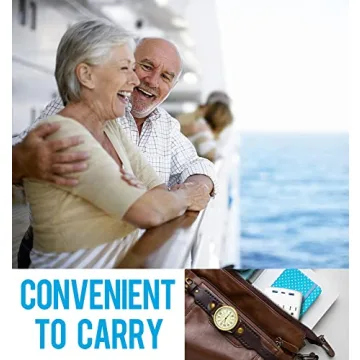 Puveini Cruise Power Strip Foldable Plug Non Surge Protector with USB C Outlets 3.4A Total, Cruise Ship Essentials, 2 Prong to 3 Prong Outlet Adapter, Japan Plug Adapter