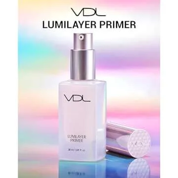 VDL Lumilayer Primer (Glowy Finish, 1.01fl oz) - Illuminating Pearl Makeup Base for Glowing Skin. Ko...