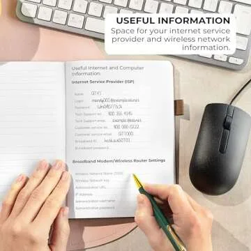 Clever Fox Password Book with Alphabetical Tabs for Easy Organization