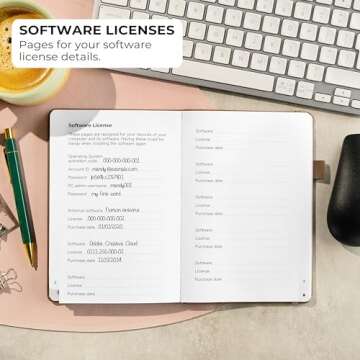 Clever Fox Password Book with Alphabetical Tabs for Easy Organization