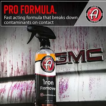 Adam's Polishes Iron Remover - Iron Out Fallout Rust Remover Spray for Car Detailing | Remove Iron P...