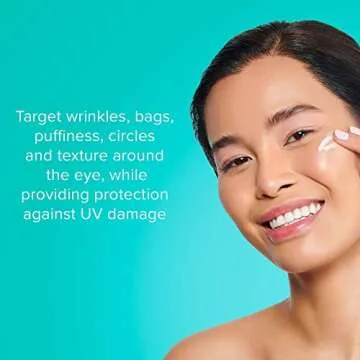 ClarityRx Easy On The Eyes Smoothing Eye Cream, Natural Plant-Based Anti-Aging Under Eye Cream for Dark Circles, Contains Hyaluronic Acid, Paraben & Cruelty Free (0.5oz)