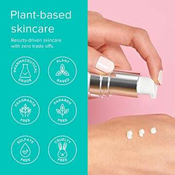 ClarityRx Easy On The Eyes Smoothing Eye Cream, Natural Plant-Based Anti-Aging Under Eye Cream for Dark Circles, Contains Hyaluronic Acid, Paraben & Cruelty Free (0.5oz)