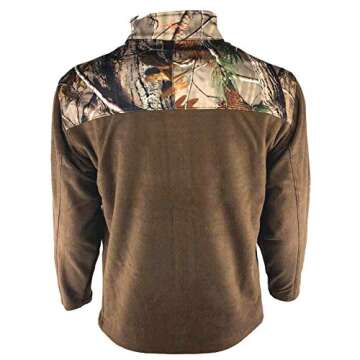 HABIT Realtree Camo Fleece Full Zip Softshell Windproof Technical Tactical Jacket Large