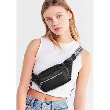 CLUCI Fanny Packs for Women Cross Body, Belt Bag for Women, Fanny Pack, Cross Body Bag for Woman Lea...