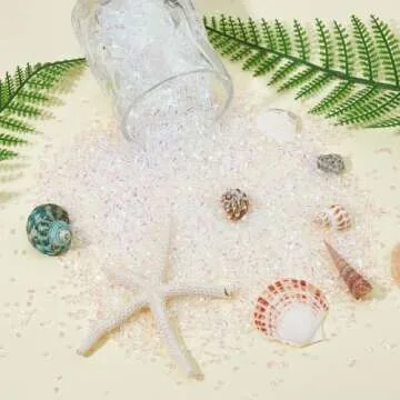 DICOSMETIC 150g Crispy Bingsu Beads for Slim About 15882Pcs Iridescent Soft Straw Tube Beads 3D Glitter Plastic Beads Clear Plastic Bead Assortment Crunchy Slime Microbeads Supplies