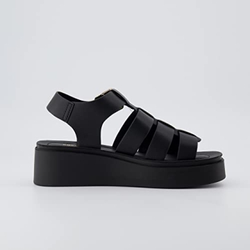 CUSHIONAIRE Women's Vegan Leather Sandals for Comfort