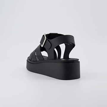 CUSHIONAIRE Women's Vegan Leather Sandals for Comfort