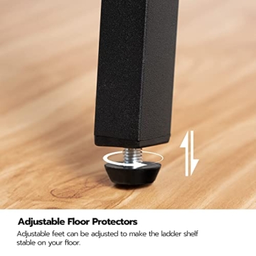 HOOBRO Rustic 5-Tier Ladder Shelf Stylish Storage