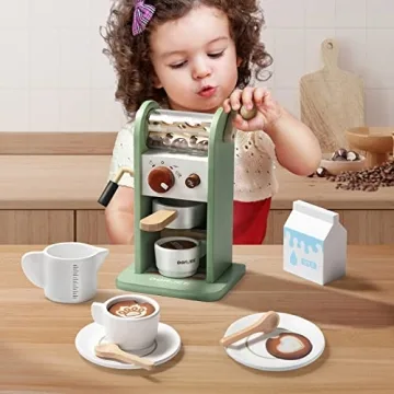 Dorjee Kids Coffee Maker Playset for Imaginative Play