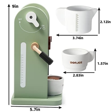 Dorjee Kids Coffee Maker Playset for Imaginative Play