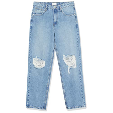 Vintage Indigo Luca High Rise Distressed Jeans Loose Fit