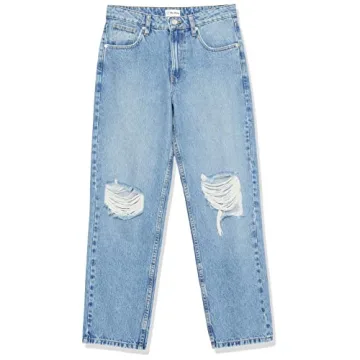 Vintage Indigo Luca High Rise Distressed Jeans Loose Fit