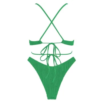 Chic ZAFUL Cutout High Leg Bikini Swimsuit for Summer Fun