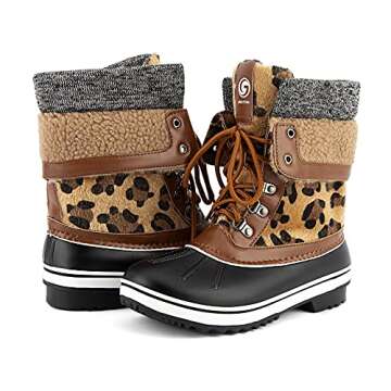 Greatonu Waterproof Snow Boots for Stylish Winter Comfort