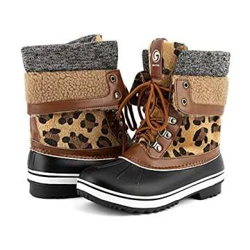 Greatonu Waterproof Snow Boots for Stylish Winter Comfort