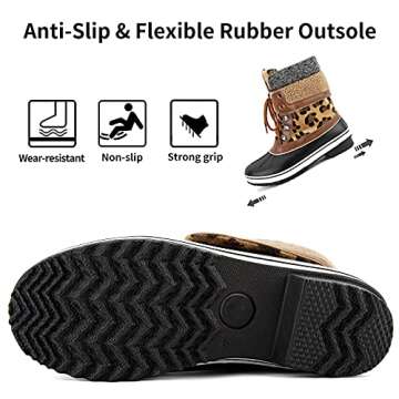 Greatonu Waterproof Snow Boots for Stylish Winter Comfort