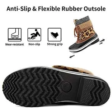 Greatonu Waterproof Snow Boots for Stylish Winter Comfort