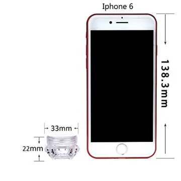 TMO 100pcs 5 Gram Clear Jars Plastic Jars Plastic Cosmetic Container Empty Cosmetic Sample Containers Transparent 5G/5ML Plastic Pot Jars for Eye Shadow,Nails,Powder,Paint