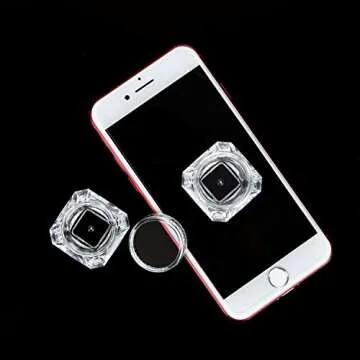 TMO 100pcs 5 Gram Clear Jars Plastic Jars Plastic Cosmetic Container Empty Cosmetic Sample Containers Transparent 5G/5ML Plastic Pot Jars for Eye Shadow,Nails,Powder,Paint