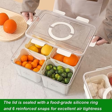 Taiuloo Airtight Fruit Storage Containers for Fresh Produce