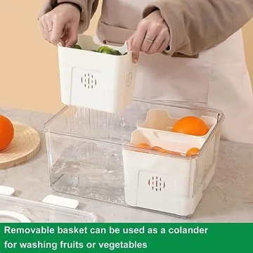 Taiuloo Airtight Fruit Storage Containers for Fresh Produce