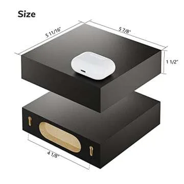 Small Floating Shelves - Black, Compact & Versatile