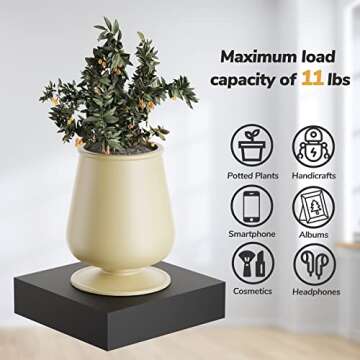 Small Floating Shelves - Black, Compact & Versatile