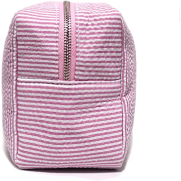 Gabigaba Seersucker Cosmetic Bag - Stylish and Versatile