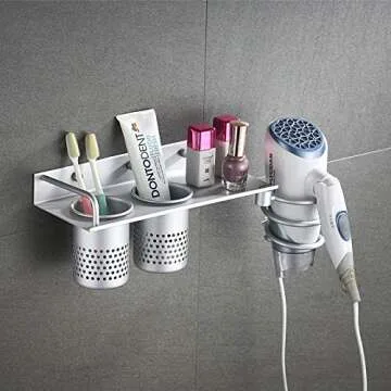 Organize Your Bathroom with Homwel Hair Dryer Rack