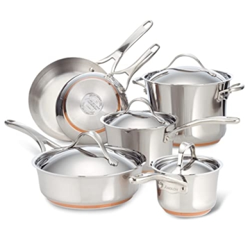 Top Quality Anolon Nouvelle Stainless Steel Cookware Set