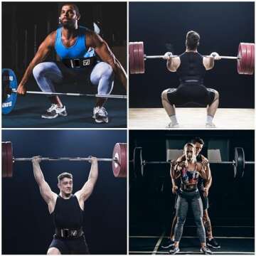 Weight Lifting Belt for Bodybuilding, Powerlifting, Cross Training Dip Lifting Belt - 4 Inch Wide Weightlifting with Metal Buckle - Adjustable Olympic Lifting Deadlift Training Belt