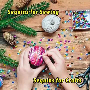 CCINEE 4MM Loose Sequins, Bulk 30 Assorted Color 25000PCS Rainbow Round Cup Sequins Embroidery Spangles with Holes for Sewing Craft Nails Decorations Art DIY