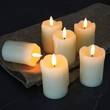Homemory Flameless Votive Candles with Remote & Timer