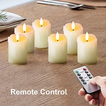 Homemory Flameless Votive Candles with Remote & Timer