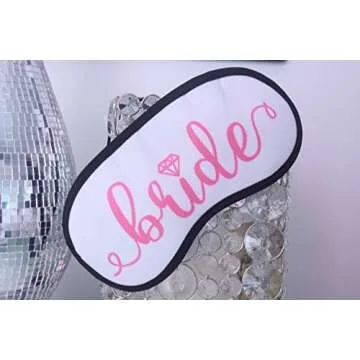 Bride and Bridesmaids Sleep Mask Gift Set : Set of 8 - Bachelorette Party Supplies, Favors, Decorations, Bride Tribe, Bachelorette Party Gifts, Bachelorette Party Accessories, Bride to be Party Pack