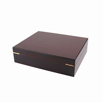 A Comely Cedar Wood Cigar Humidor with Hygrometer